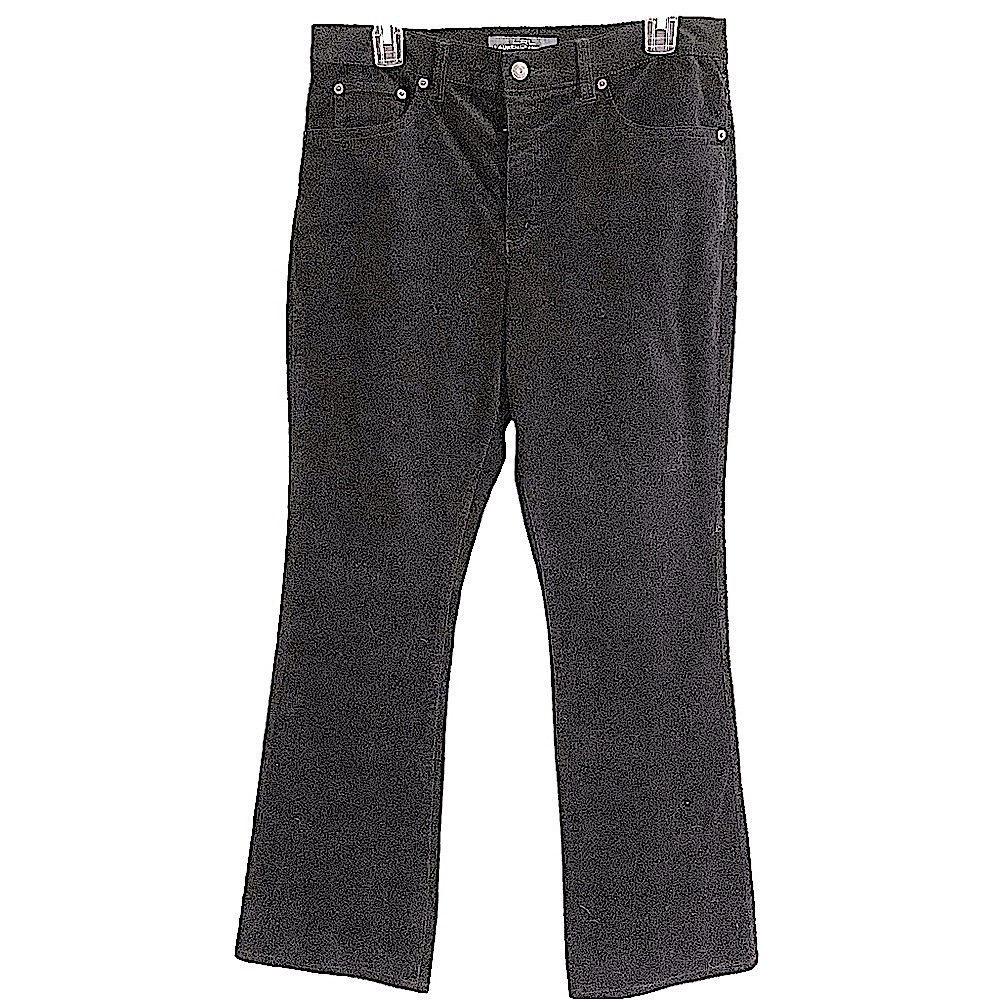 LRL Lauren Jeans Co. Black Fine Wale Corduroy Boot Cut Jeans Size 8